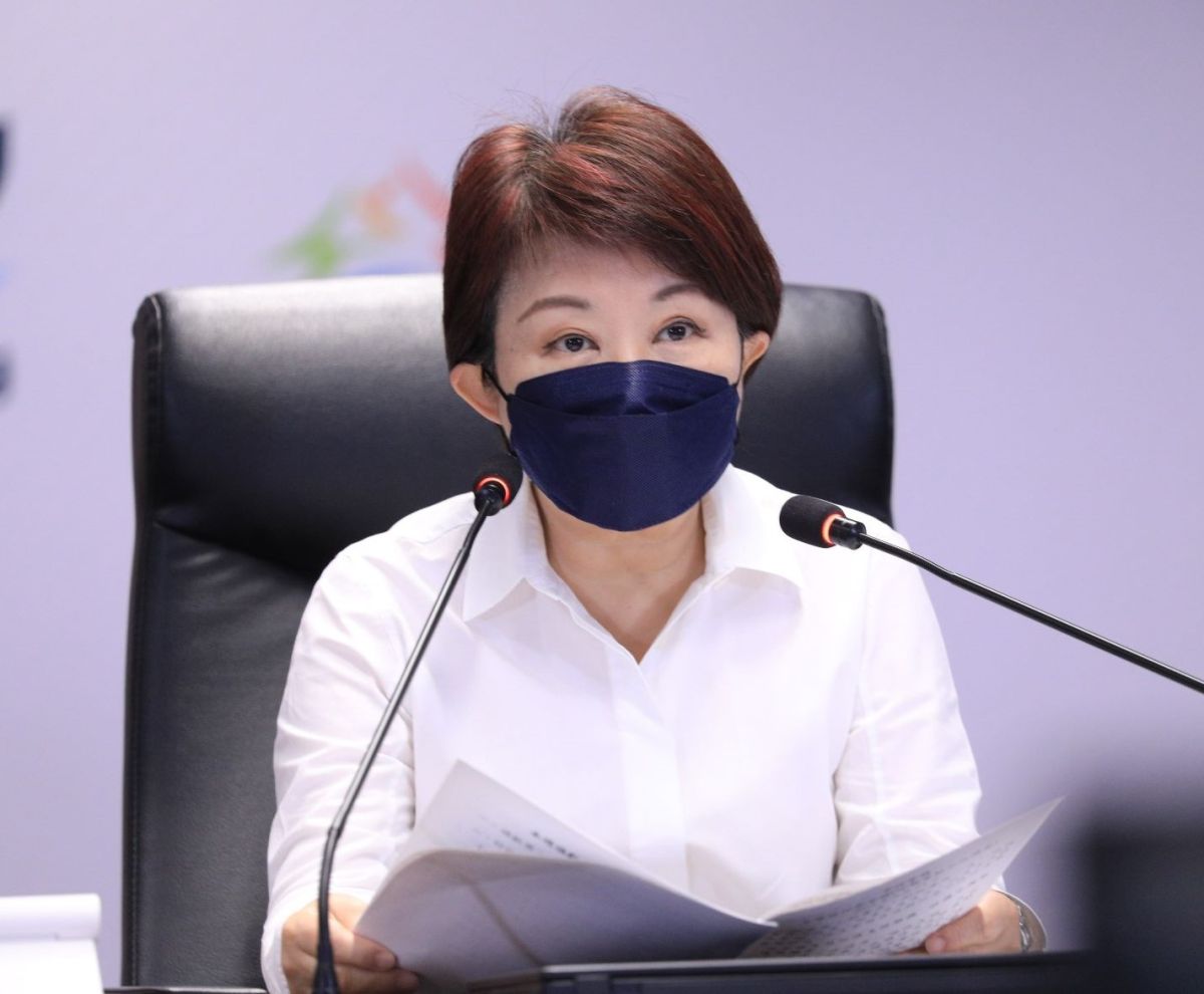 ▲市長盧秀燕主持線上市政會議，肯定中捷營運績效，也盼疫情後加強人流與營運。（圖／市府提供）