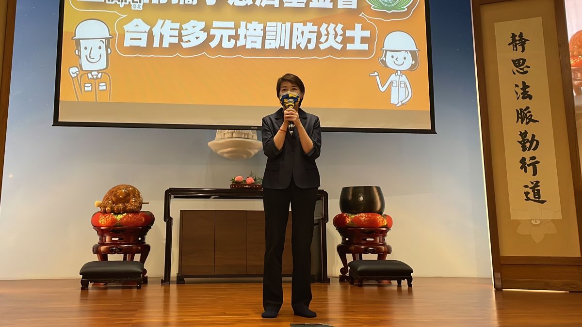 ▲台北市副市長黃珊珊21日上午並未出席議會財政建設委員會的專案報告，而是參與防災士培訓活動。（圖／台北市政府提供）