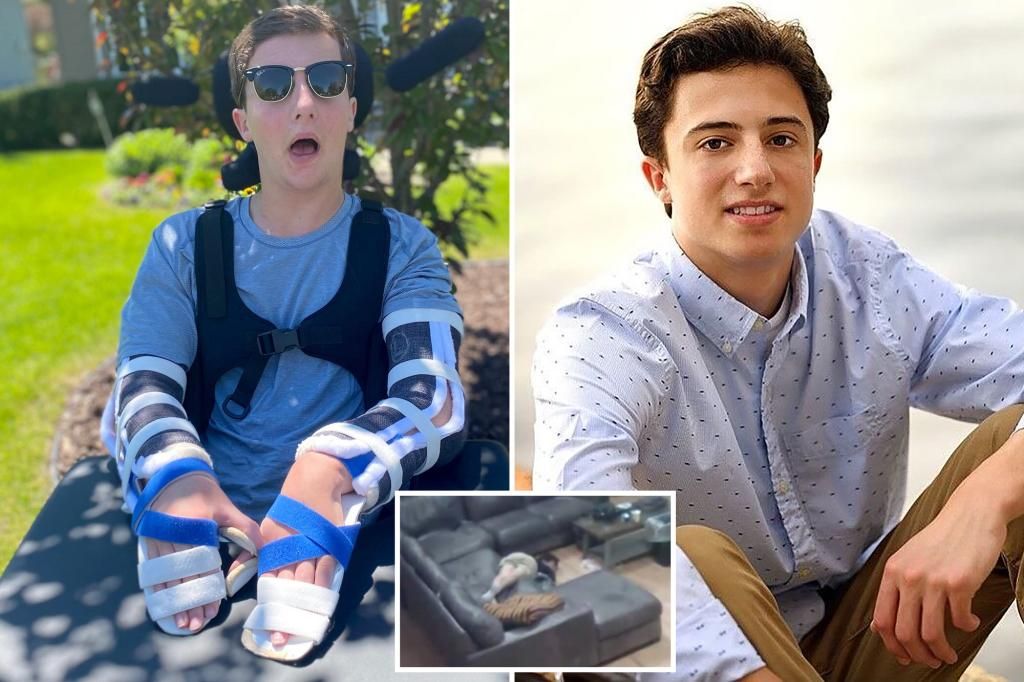 ▲美國一名大一男學生，因為兄弟會強灌家庭號伏特加，最終不只失明還癱瘓失智。（圖／翻攝推特@nypost）