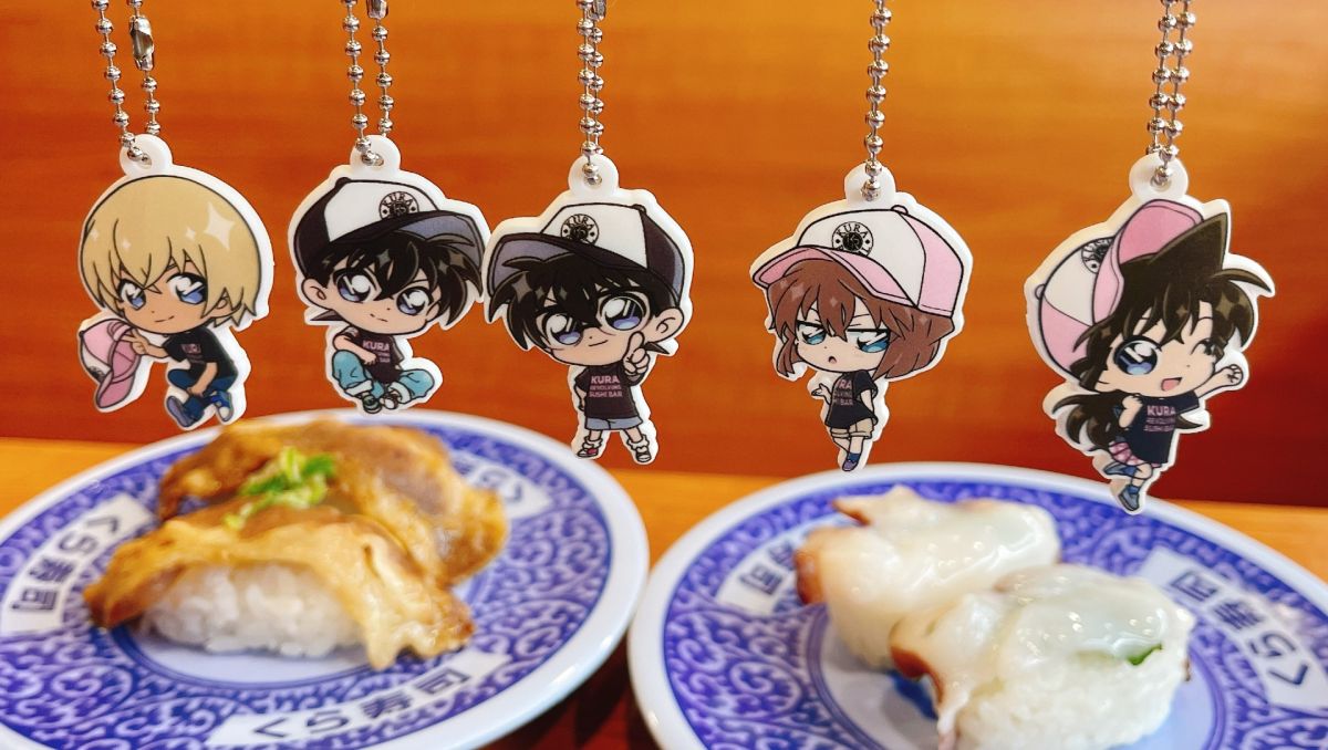 ▲藏壽司聯名《名偵探柯南》，共推出21款期間限定扭蛋。（圖／業者提供）