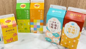 ▲立頓、台灣農林飲料換上SOU・SOU限定包裝。（圖／7-ELEVEN提供）