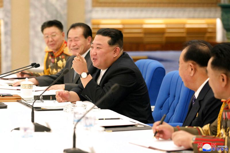 ▲北韓國營媒體今天報導，北韓領導人金正恩宣告準備動用核戰嚇阻力量，用在與美國發生的任何軍事衝突。（圖／美聯社／達志影像）
