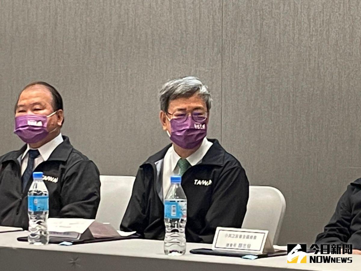 ▲前副總統陳建仁表示，以陳時中的能力，若擔任台北市長領導城市是綽綽有餘。（圖／記者黃宣尹攝，2022.06.23）