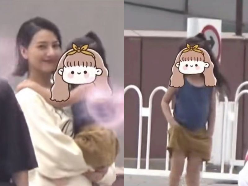 ▲高圓圓(左圖左)抱著女兒Rhea跳舞。(圖/翻攝微博)