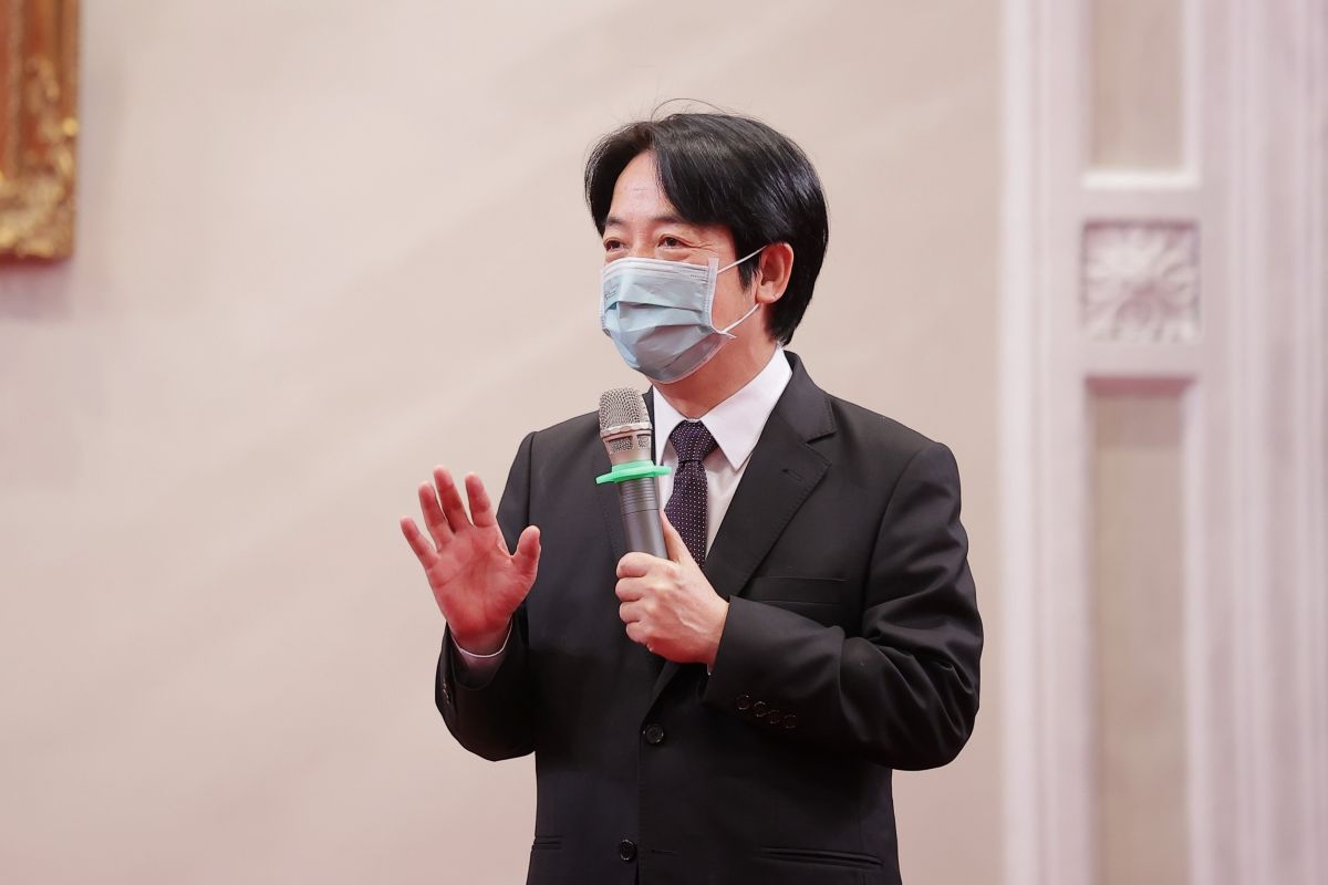 ▲副總統賴清德力挺鄭運鵬參選桃園市長。（圖／總統府提供）