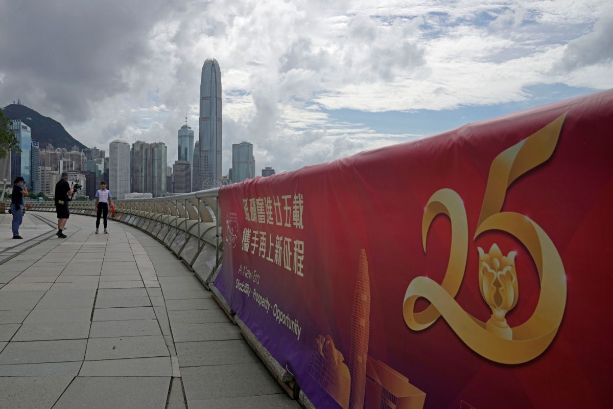 ▲香港即將在7月1日迎來回歸25週年紀念日。（圖／美聯社／達志影像）