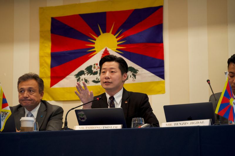▲林昶佐說，自己擔任立委後推動代表大中國意識形態的「蒙藏委員會」廢除，並鼓勵各團體可以把亞太運籌的重心設置在台灣。（圖／林昶佐辦公室提供）