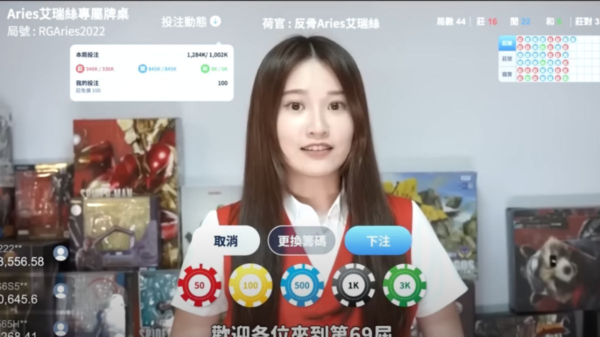 ▲反骨女神艾瑞絲被踢爆，代言非法的博弈詐騙遊戲網站。（圖／社會公道伯YT）