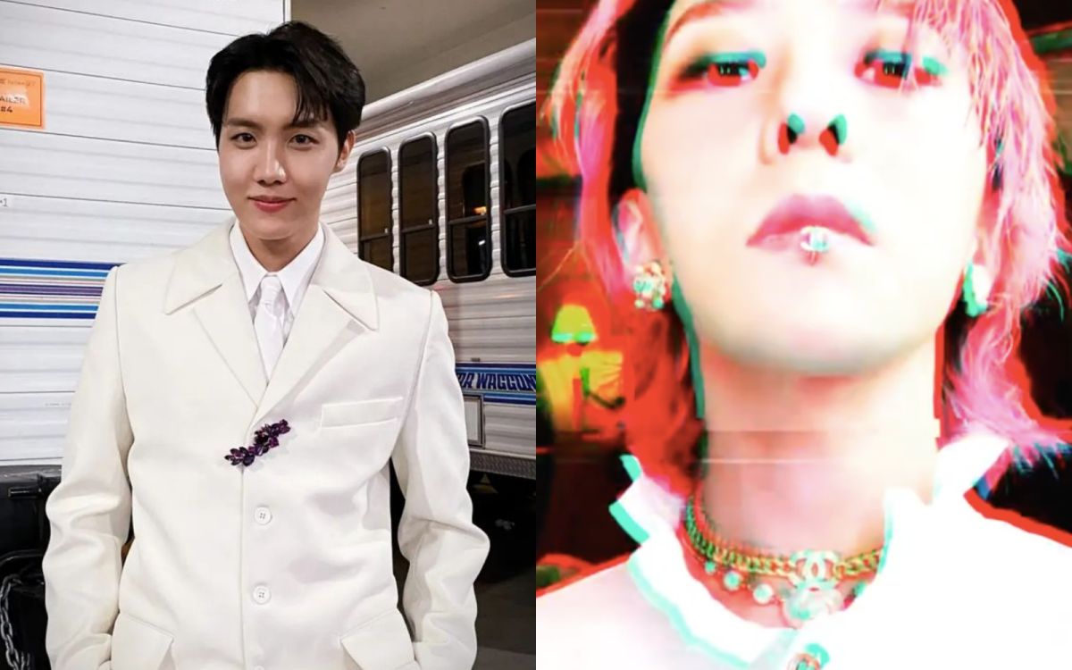 ▲BIGBANG隊長G-Dragon、BTS成員J-hope（左）出現在同一個場合震驚粉絲。（圖／GD、J-hope IG）