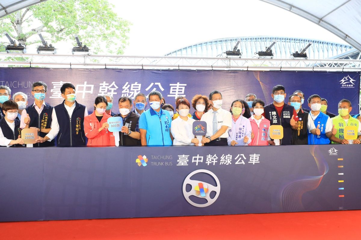 ▲中市六大幹線路廊公車7月1日正式上路(圖／市政府提供2022.6.27)