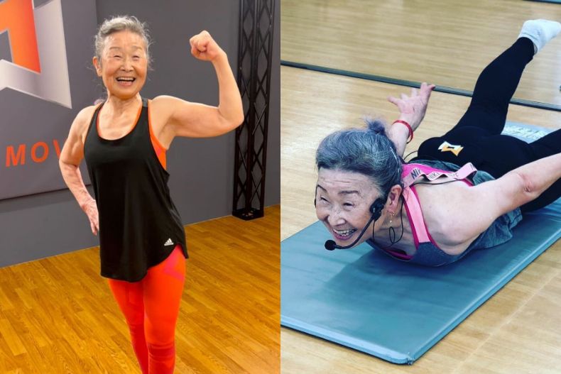▲瀧島未香在87歲成為健身教練。（圖／翻攝自IG@takimika_poweraging）