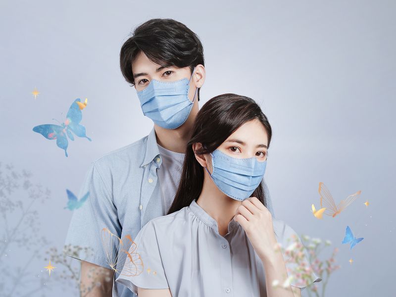 ▲如無暇藍天的冰晶蝴蝶。(圖/明基提供)