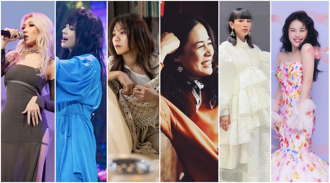 ▲Karencici（左起）、詹雯婷、蔡健雅、以莉高露、魏如萱、袁婭維入圍本屆金曲獎「最佳華語女歌手」。（圖／華研國際提供、亞神音樂提供、環球音樂提供、翻攝以莉高露臉書、好多音樂提供、翻攝袁婭維微博）