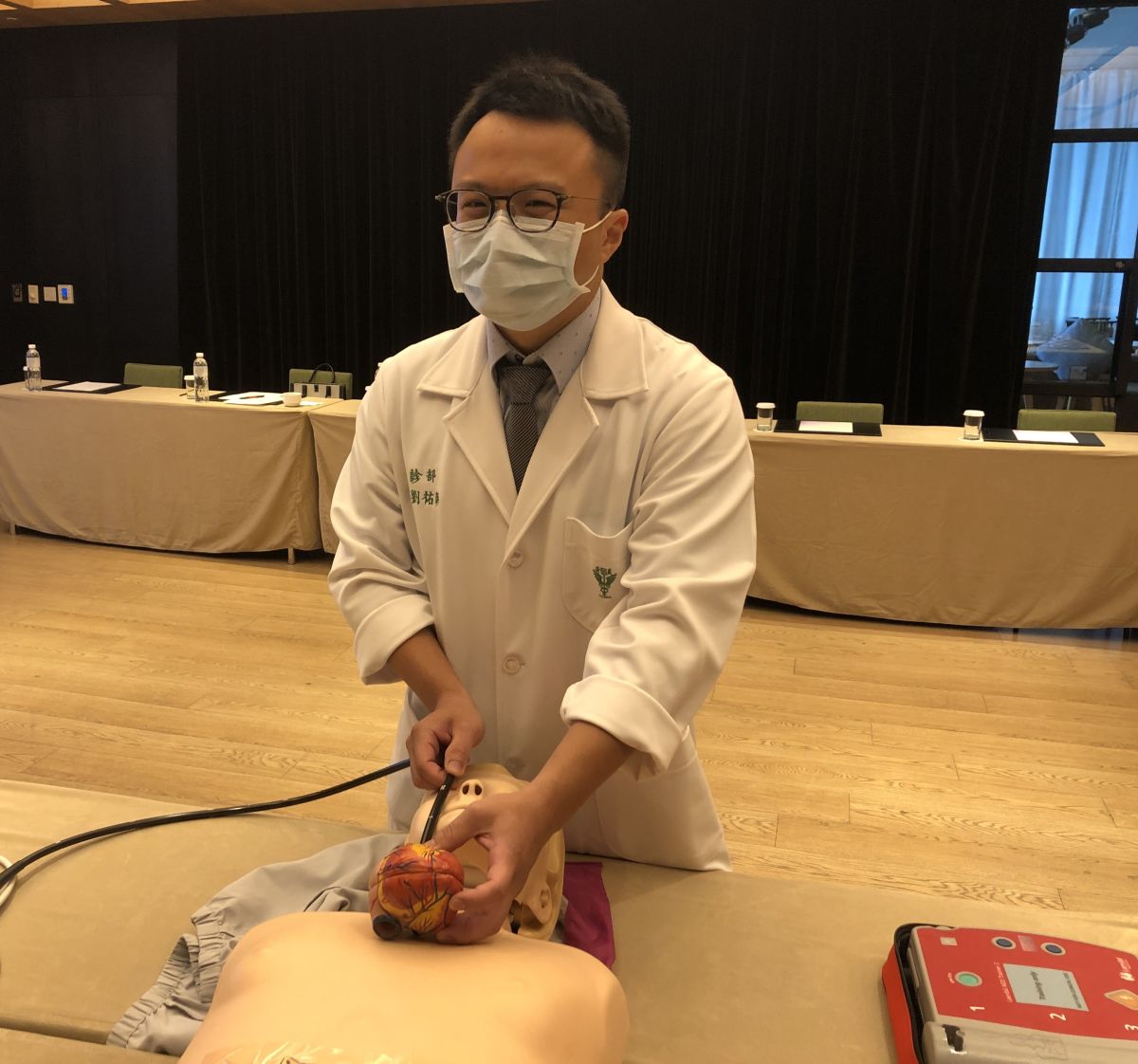 ▲奇美醫學中心急診醫學部主治醫師劉祐彰表示，透過經食道心臟超音波的輔助，急診醫師能夠更快、更正確做出判斷，爭取病人更多的存活率（圖／記者林怡孜攝，2022,06,28）