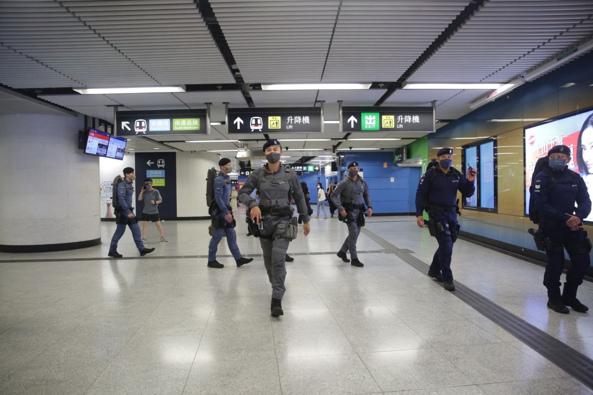 ▲香港回歸25週年紀念活動在即，港警高度戒備。（圖／翻攝自《香港01》）