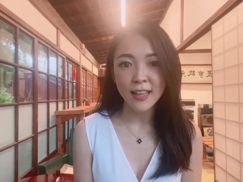 ▲國民黨左楠區議員參選人白喬茵期待柯志恩將高雄帶往國際。（圖／翻攝畫面）