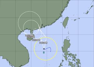 ▲今年第3號颱風「芙蓉」上午8時生成，預估未來將朝中國華南一帶前進，並不會直接影響台灣。（圖／翻攝日本氣象廳官網）