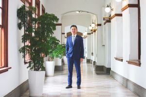 林智堅 ▲林智堅將於7月初辭去新竹市長職務,正式投入桃園市長選舉。(圖/記者葉政勳攝)