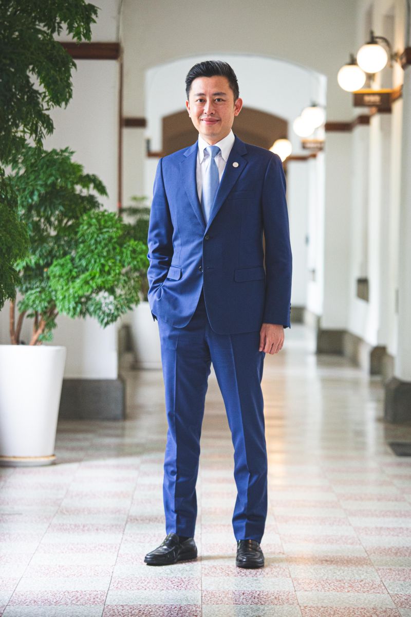 ▲林智堅表示，自己生理上漸漸有一些改變，「多了些白髮，但我更成熟了，我喜歡現在的自己」。（圖／記者葉政勳攝）