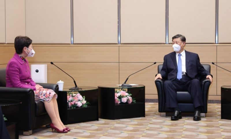 任內爆發反送中!習近平會見林鄭月娥 仍肯定其5年工作