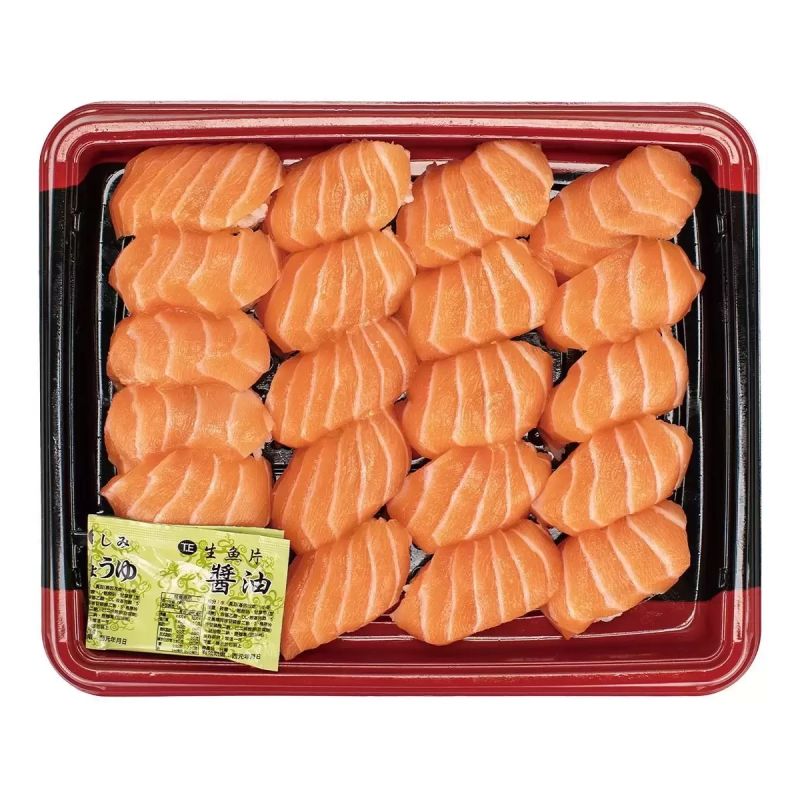 ▲好市多鮭魚握壽司，一次可以吃到20顆好滿足。（圖／翻攝自好市多官網）