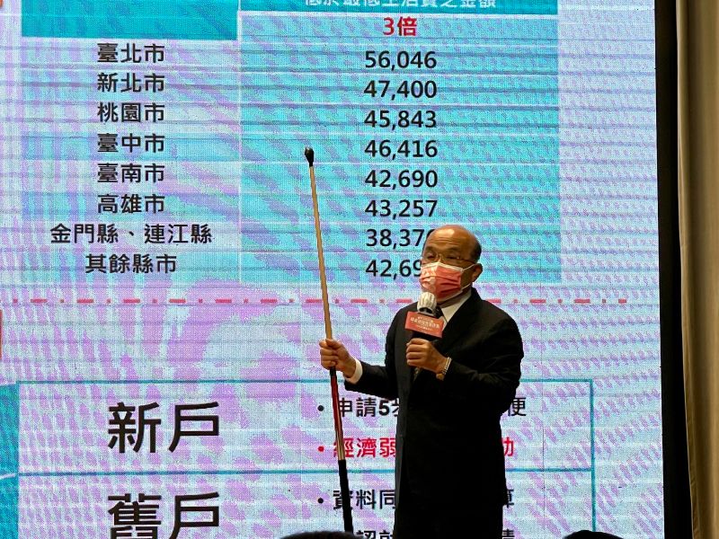 300億補助租屋族遭批為選舉　蘇貞昌：國民黨不用酸葡萄