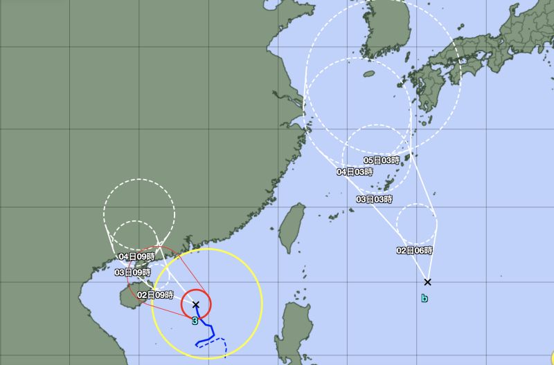 快訊／第4號颱風「艾利」生成　雙颱夾擊週末南部防大雨
