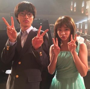▲山崎賢人（左）跟廣瀨鈴2016年曾合拍電影《四月是你的謊言》。（圖／四月是你的謊言Twitter）