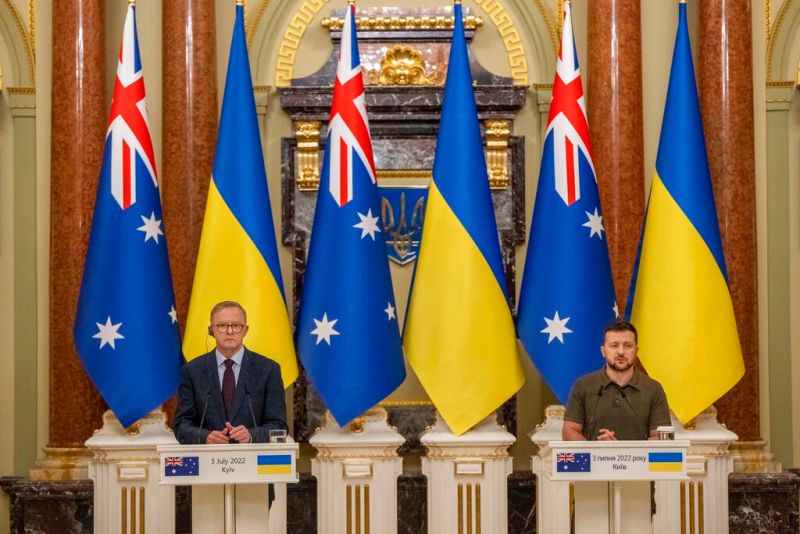 澳洲總理首訪烏克蘭　承諾進一步提供軍援
