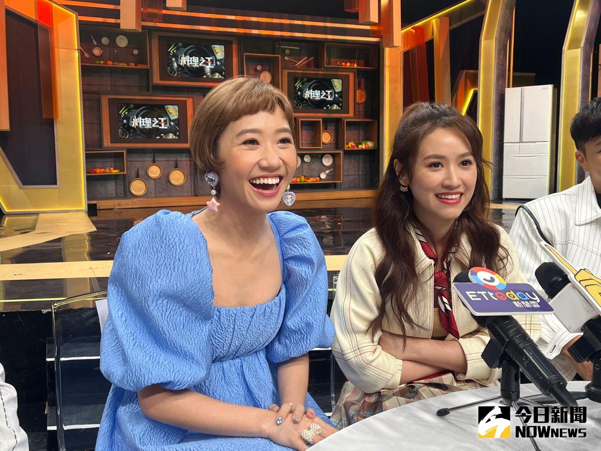 ▲Lulu（左）、吳姍儒（右）一同出席《料理之王3》記者會。（圖／記者侯家瑜攝）