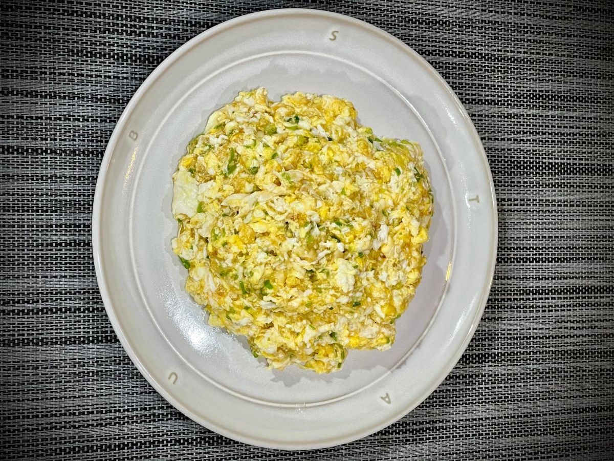 ▲行家分享在家製作的簡易版「賽螃蟹」。（圖／翻攝《湯湯的不正經廚房》授權使用）