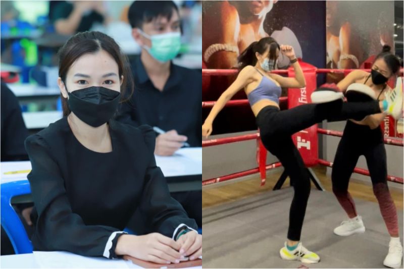 ▲瑩瑩私底下喜歡打泰拳，在社群平台上是不吝於展示自身體態的陽光女孩。（圖／翻攝自Instagram）