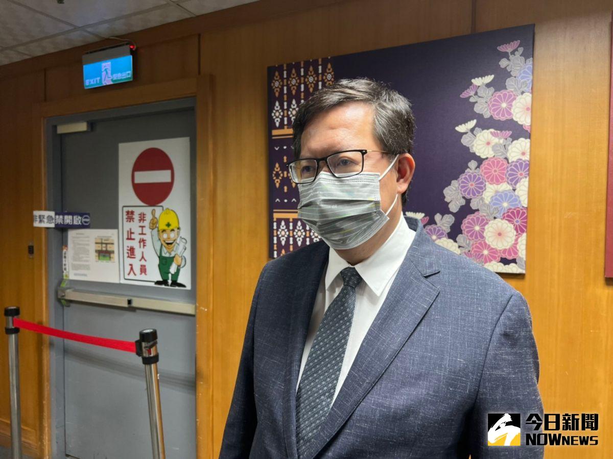 ▲林智堅身陷論文抄襲風暴人設大傷，鄭文燦今日受訪時指出，「這是選舉操作」，主因是張善政民調落後，對手陣營或其側翼才會採取這種抹黑。（圖／記者李春台攝，2022.07.06）