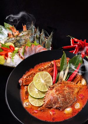 ▲海味豐富的泰式酸辣海鮮鍋。（示意圖／微風集團提供）