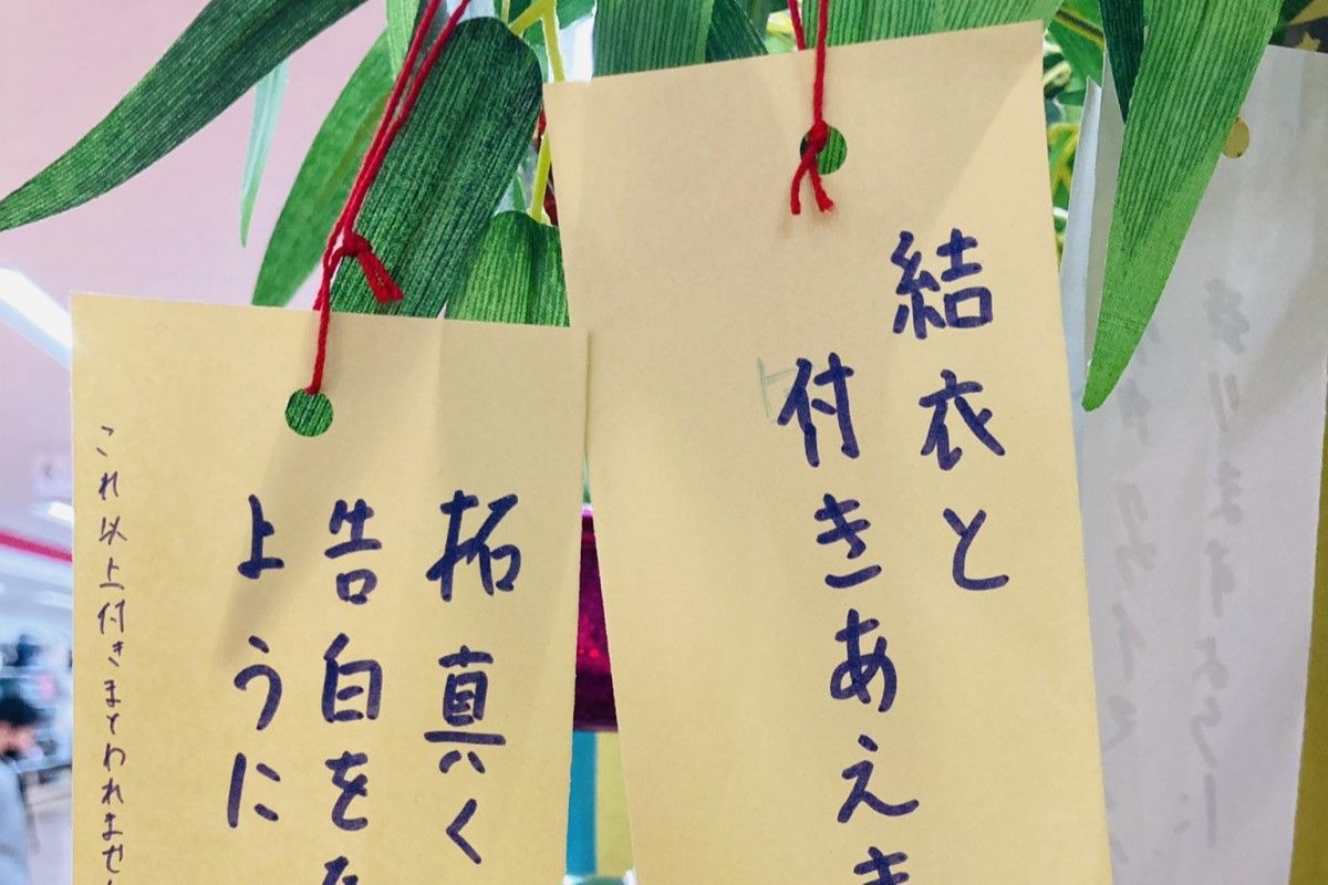 ▲日本七夕的告白慘況，男子寫紙片求交往，被對方用3行字公開處刑。（圖／Twitter：morryfantasy5）