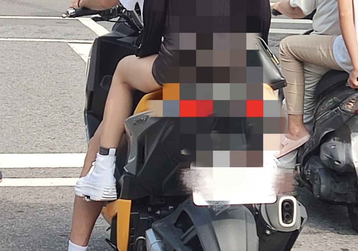 ▲近日一張長腿機車照在臉書社團瘋傳討論度超高，其背後原因其實相當可怕。（圖/路上觀察學院）