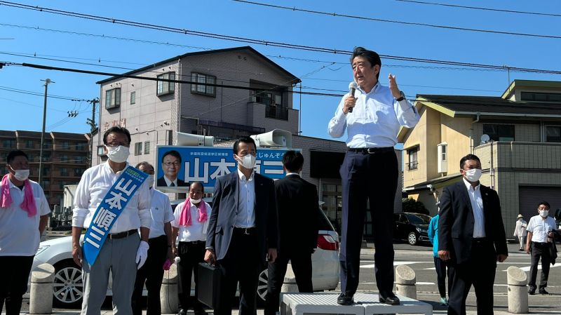 ▲日本前首相安倍晉三在奈良市演說遭到槍擊。（資料照／翻攝自安倍晉三臉書）