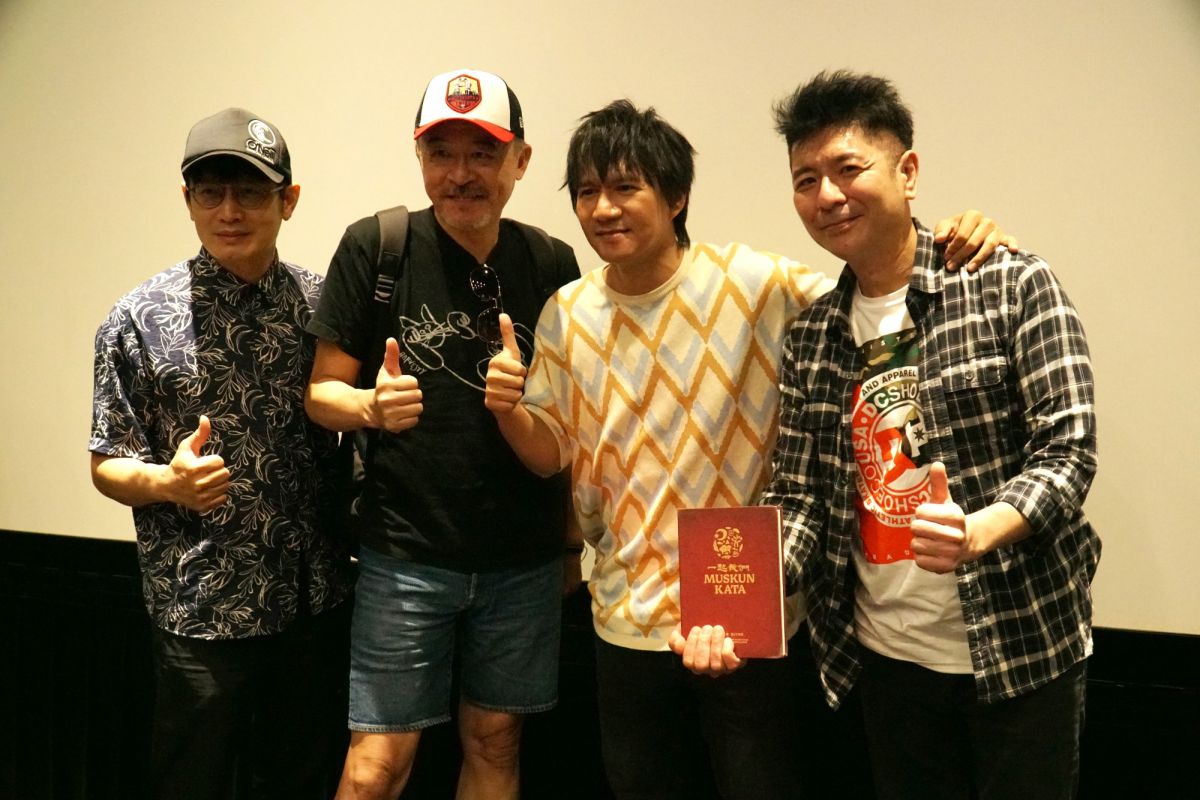 ▲王宏恩（右二）透露好友王力宏婚變後暴瘦。（圖／風潮音樂）