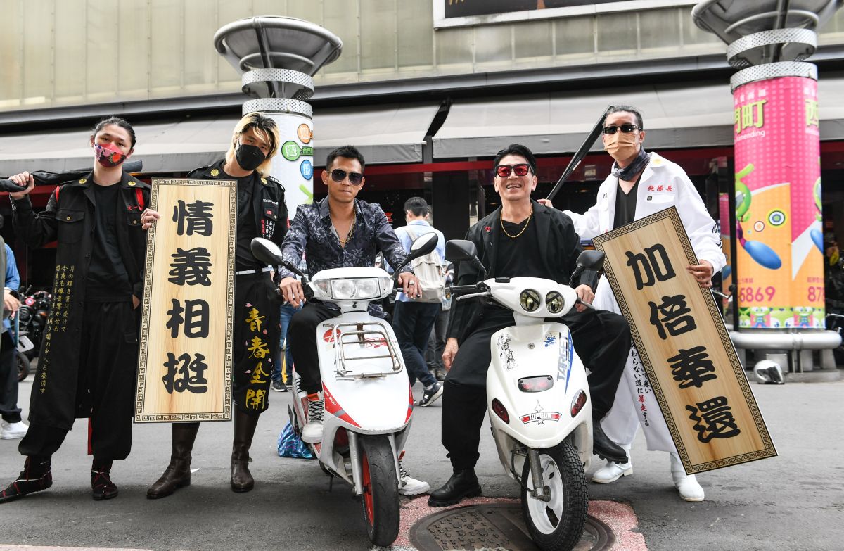 ▲《少年吔，安啦！》上映首日，高捷、顏正國現場力挺。（圖／牽猴子提供）