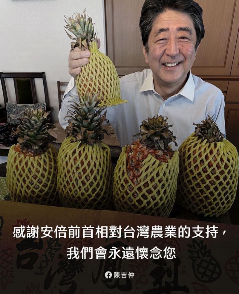▲農委會主委陳吉仲在臉書發文悼念，感念安倍對台日關係的奉獻。（圖／取自陳吉仲臉書）