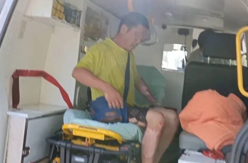 ▲苗栗甜點工廠清晨火警！路人見義勇助救火，反遭氣爆燙傷。（圖／翻攝畫面）