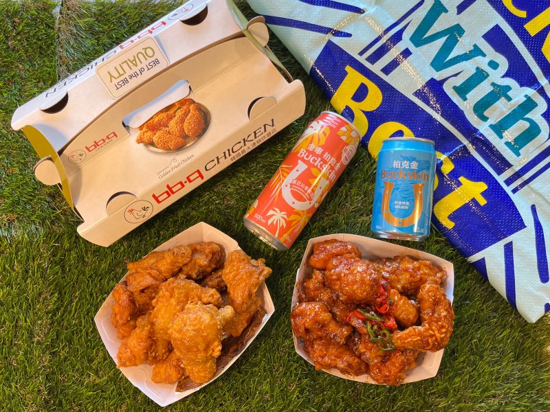 ▲bb.q CHICKEN「夏日雞啤餐」嗨登場，暑假微醺好食雞。（圖／全家國際餐飲集團提供）