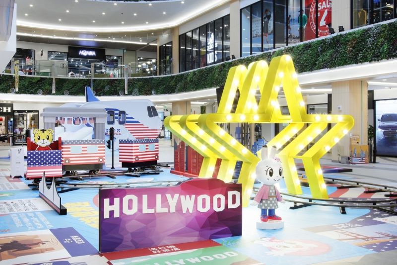 ▲到台南店體驗美國鐵道遊。(圖/MITSUI OUTLET PARK提供)