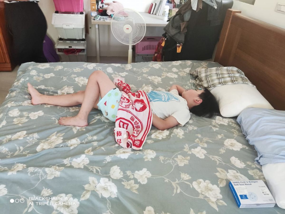 ▲統神透露自己兒子晨晨確診，更開嗆陳時中「敢選台北市長，我一定送你下去」。（圖／翻攝自亞洲統神-張嘉航臉書粉專）