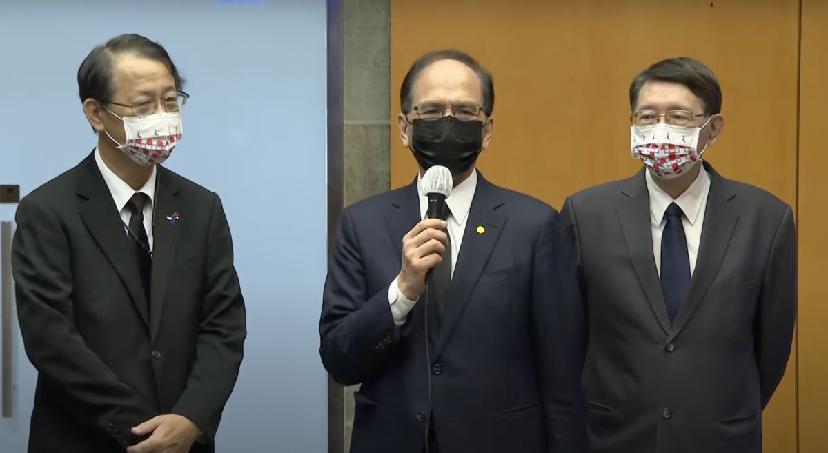 ▲立法院長游錫堃說，安倍有答應要到立法院演講，因為這次不幸事件沒辦法實現。（圖／翻攝自行政院直播）