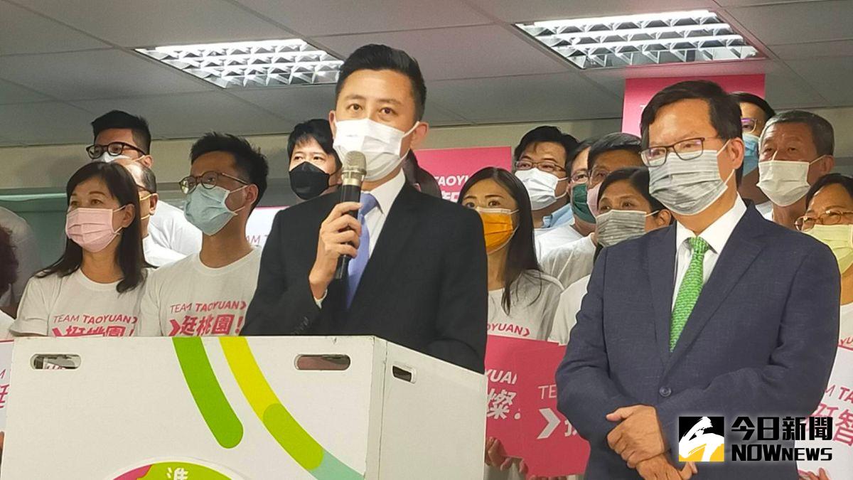 ▲林智堅表示，相信桃園市民眼睛是選亮的，接下來他會以政見、勤跑基層贏得選戰，揮別這些抹黑跟攻擊。（圖／記者李春台攝，2022.07.11）