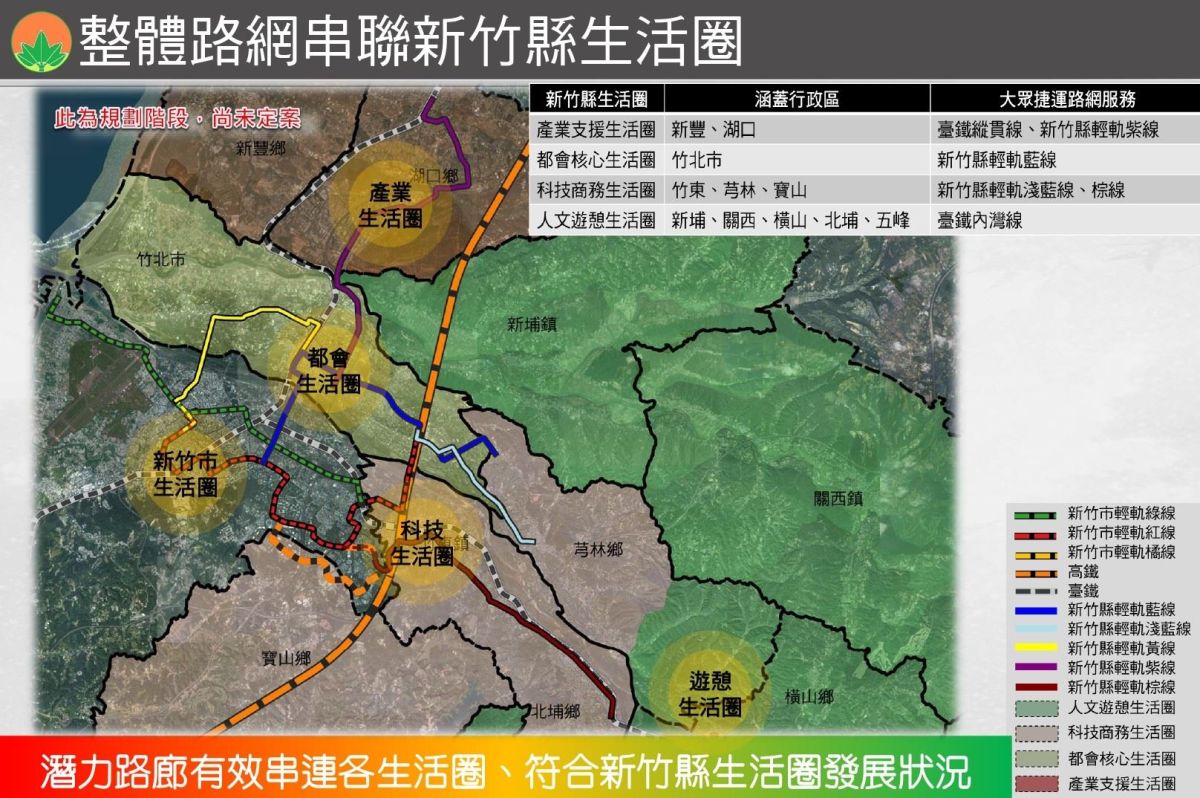 ▲新竹縣輕軌路網規劃示意圖。（圖／新竹縣政府提供）