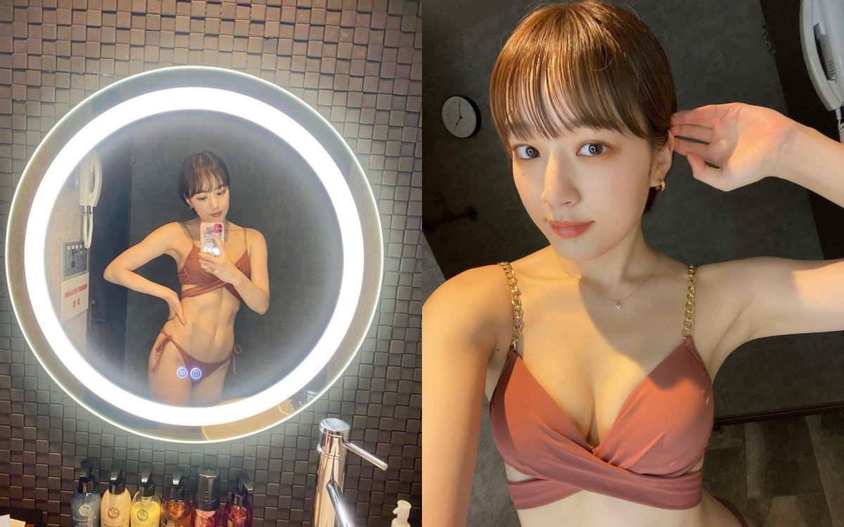 ▲尾台彩香考有營養師資格，身材管理很好。（圖／尾台彩香IG）