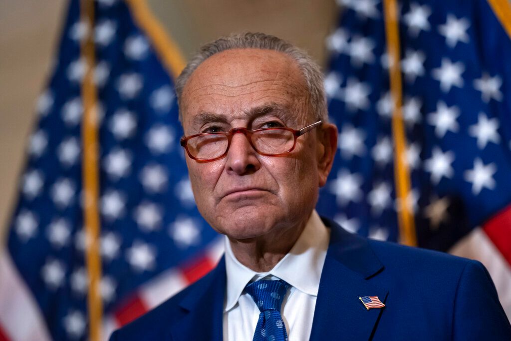 ▲美國國會參議院多數黨領袖舒默（Chuck Schumer）的辦公室表示，這個月將率領跨黨派參議院代表團訪問中國、日本和韓國。資料照。（圖／美聯社）