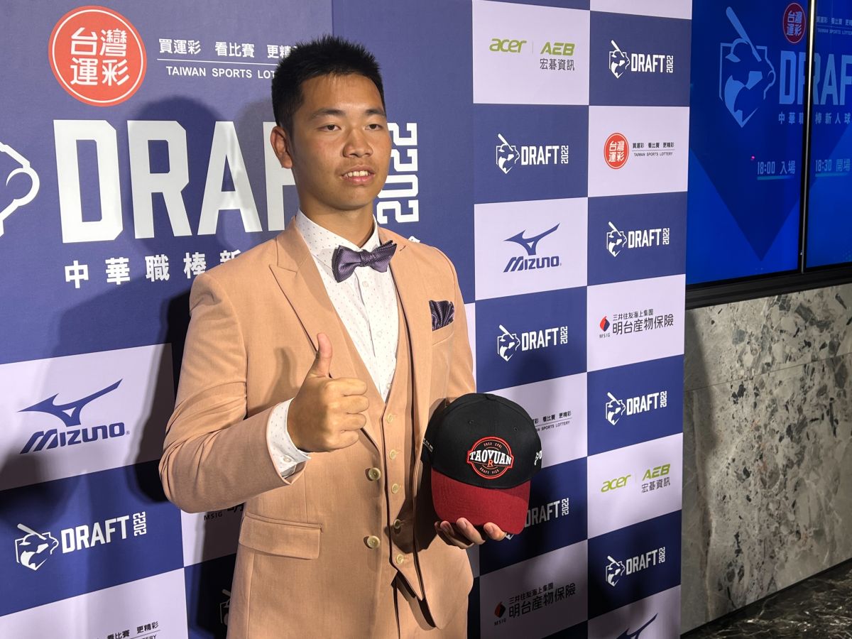 ▲樂天桃猿選中陳瑞昌之子陳佳樂(圖/記者簡名杉攝)